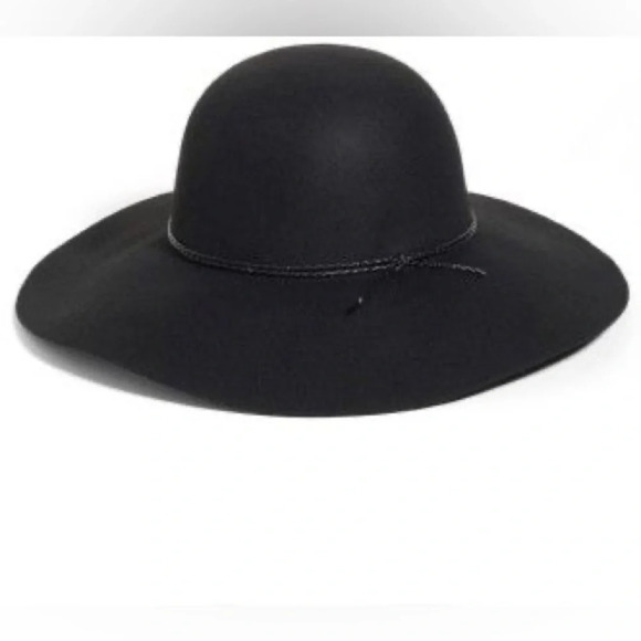 New Halogen black wool Floppy hat Adjustable fit - Picture 1 of 7